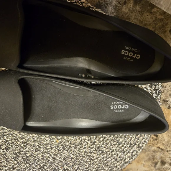 CROCS Women's Elegant Dark Gray Loafers - Picture 3 of 6